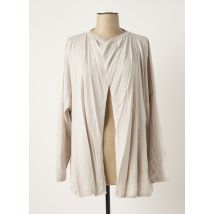 POLES - Gilet manches longues gris en laine - Femme - Taille 40 - Modz