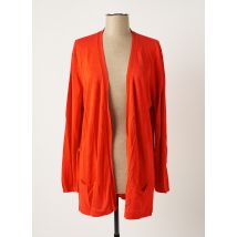 MONTAGUT - Gilet manches longues rouge en soie - Femme - Taille 42 - Modz
