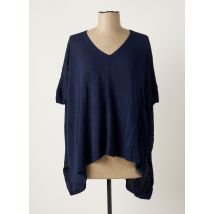 POLES - Poncho bleu en viscose pour femme - Taille 36 - Modz