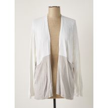 POLES - Gilet manches longues blanc en viscose - Femme - Taille 40 - Modz