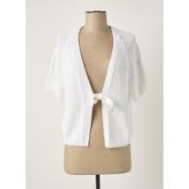 POLES - Gilet manches courtes blanc en viscose - Femme - Taille 38 - Modz