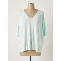 POLES - Pull bleu en viscose - Femme - Taille 40 - Modz