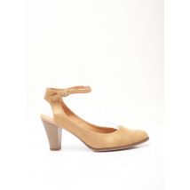 KARSTON - Escarpins beige en cuir pour femme - Taille 36 - Modz