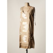 ELISA CAVALETTI - Robe mi-longue beige en lin - Femme - Taille 40 - Modz