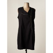 DOLCEZZA - Robe mi-longue noir en coton pour femme - Taille 44 - Modz