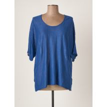 A.POIL - Pull bleu en lin - Femme - Taille 38 - Modz