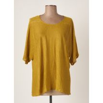 A.POIL - Pull vert en lin - Femme - Taille 38 - Modz