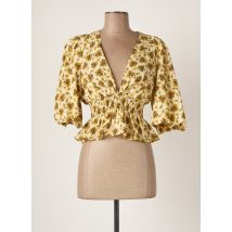 JANE WOOD - Blouse beige en polyester - Femme - Taille TU - Modz