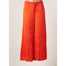 KARMA KOMA - Pantalon droit orange en viscose - Femme - Taille 40 - Modz