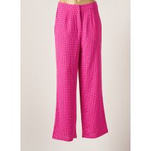 ONLY - Pantalon droit rose en polyester - Femme - Taille 34 - Modz