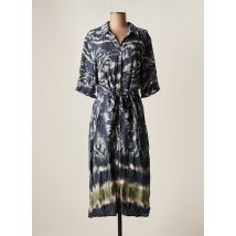 YEST - Robe mi-longue bleu en viscose - Femme - Taille 40 - Modz