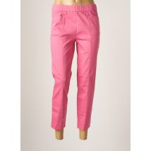 FRANK WALDER - Pantalon 7/8 rose en coton - Femme - Taille 38 - Modz
