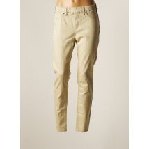 CISO - Pantalon slim beige en coton - Femme - Taille 40 - Modz
