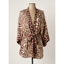 GENESIS - Veste kimono marron en viscose - Femme - Taille TU - Modz
