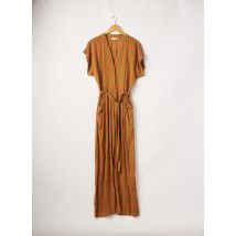 GENESIS - Combi-pantalon orange en viscose - Femme - Taille 38 - Modz