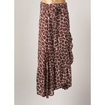 GENESIS - Jupe longue marron en viscose - Femme - Taille 40 - Modz
