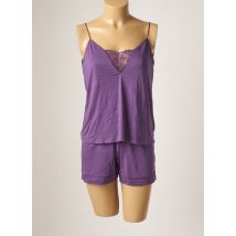 LE CHAT - Pyjashort violet en viscose pour femme - Taille 38 - Modz