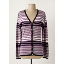 COUTURE - Gilet manches longues violet en viscose - Femme - Taille 38 - Modz