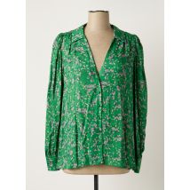 IDANO - Chemisier vert en viscose - Femme - Taille 38 - Modz