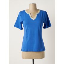 SOIE POUR SOI - Top bleu en coton - Femme - Taille 36 - Modz