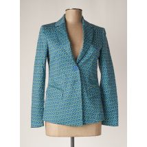 CARLA MONTANARINI - Blazer bleu en coton pour femme - Taille 38 - Modz