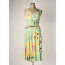 CARLA MONTANARINI - Robe longue bleu en viscose - Femme - Taille 40 - Modz