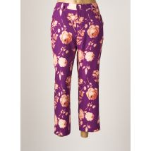 THE LULÙ - Pantalon 7/8 violet en polyester - Femme - Taille 40 - Modz