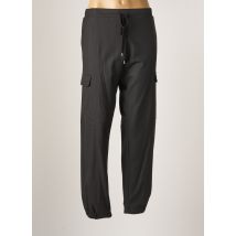 CARACTERE - Pantalon droit noir en polyester - Femme - Taille 46 - Modz