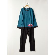 NUIT CALINE - Pyjama bleu en coton - Femme - Taille 44 - Modz