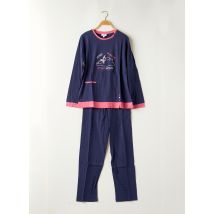 NUIT CALINE - Pyjama bleu en coton - Femme - Taille 46 - Modz