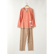 NUIT CALINE - Pyjama rose en coton - Femme - Taille 46 - Modz
