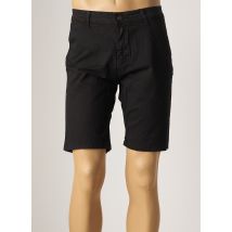 TONY BACKER - Bermuda noir en coton - Homme - Taille 36 - Modz