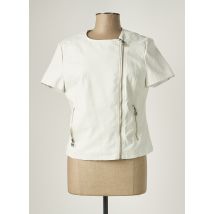 MARKUP - Veste simili cuir blanc en polyester - Femme - Taille 40 - Modz
