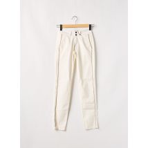 LES TEINTURIERS - Pantalon chino beige en coton - Femme - Taille W24 - Modz