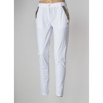 HTB - Pantalon 7/8 blanc en polyamide - Femme - Taille 38 - Modz
