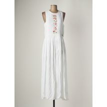 LOIS - Robe longue blanc en coton pour femme - Taille 38 - Modz