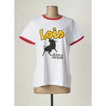LOIS - T-shirt blanc en coton - Femme - Taille 36 - Modz