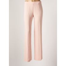 ANDAMIO - Pantalon droit rose en polyester - Femme - Taille 36 - Modz