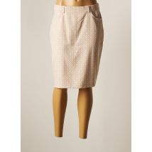 BRANDTEX - Jupe mi-longue beige en polyester - Femme - Taille 40 - Modz