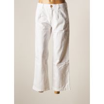 KANOPE - Pantalon large blanc en coton pour femme - Taille 46 - Modz