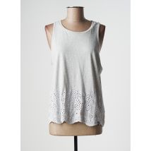 SUPERDRY - Top gris en coton - Femme - Taille 40 - Modz