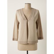 TELMAIL - Gilet manches longues beige en acrylique pour femme - Taille 40 - Modz