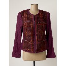 BIANCA - Veste chic violet en coton - Femme - Taille 40 - Modz
