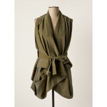 AMMA - Gilet sans manche vert en polyester - Femme - Taille 42 - Modz