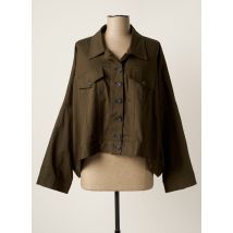 AMMA - Veste casual vert en coton - Femme - Taille 44 - Modz