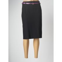 FRANK WALDER - Jupe mi-longue noir en polyester - Femme - Taille 42 - Modz