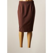 WEILL - Jupe mi-longue marron en polyester - Femme - Taille 40 - Modz