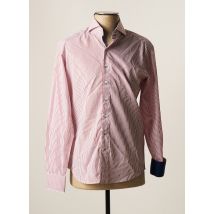 REUER - Chemise manches longues rouge en coton - Homme - Taille S - Modz