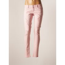 ONLY - Pantalon slim rose en coton - Femme - Taille TU - Modz