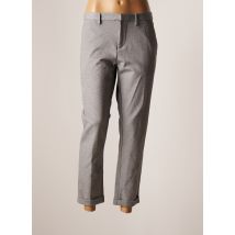 TOM TAILOR - Pantalon 7/8 gris en polyester - Femme - Taille 40 - Modz